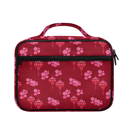 Pink Japanese Lantern Pattern Print Briefcase Bible Bag