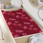 Pink Japanese Lantern Pattern Print Changing Pad Cover