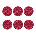Pink Japanese Lantern Pattern Print Coaster Set