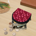 Pink Japanese Lantern Pattern Print Coin Purse