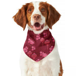 Pink Japanese Lantern Pattern Print Dog Bandana