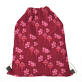 Pink Japanese Lantern Pattern Print Drawstring Bag