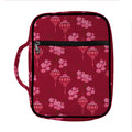 Pink Japanese Lantern Pattern Print Front Pocket Bible Bag