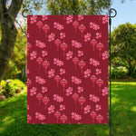 Pink Japanese Lantern Pattern Print Garden Flag