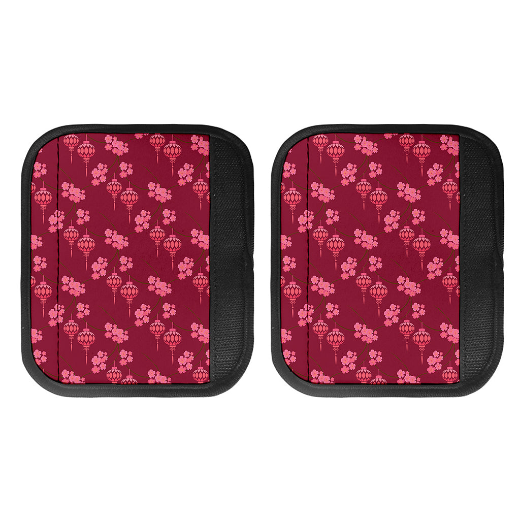 Pink Japanese Lantern Pattern Print Handle Covers