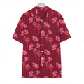 Pink Japanese Lantern Pattern Print Hawaiian Shirt