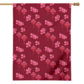 Pink Japanese Lantern Pattern Print House Flag