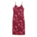 Pink Japanese Lantern Pattern Print Jersey Midi Cami Dress