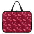 Pink Japanese Lantern Pattern Print Laptop Sleeve With Handle