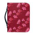 Pink Japanese Lantern Pattern Print Leather Bible Cover