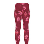 Pink Japanese Lantern Pattern Print Men's leggings