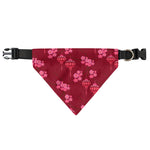Pink Japanese Lantern Pattern Print Over The Collar Dog Bandana