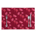 Pink Japanese Lantern Pattern Print Placemat
