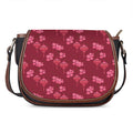 Pink Japanese Lantern Pattern Print Saddle Bag