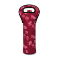 Pink Japanese Lantern Pattern Print Single Neoprene Wine Tote