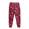 Pink Japanese Lantern Pattern Print Sweatpants