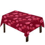 Pink Japanese Lantern Pattern Print Tablecloth