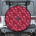 Pink Japanese Lantern Pattern Print Tire Cover With Camera Hole