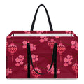 Pink Japanese Lantern Pattern Print Utility Tote Bag