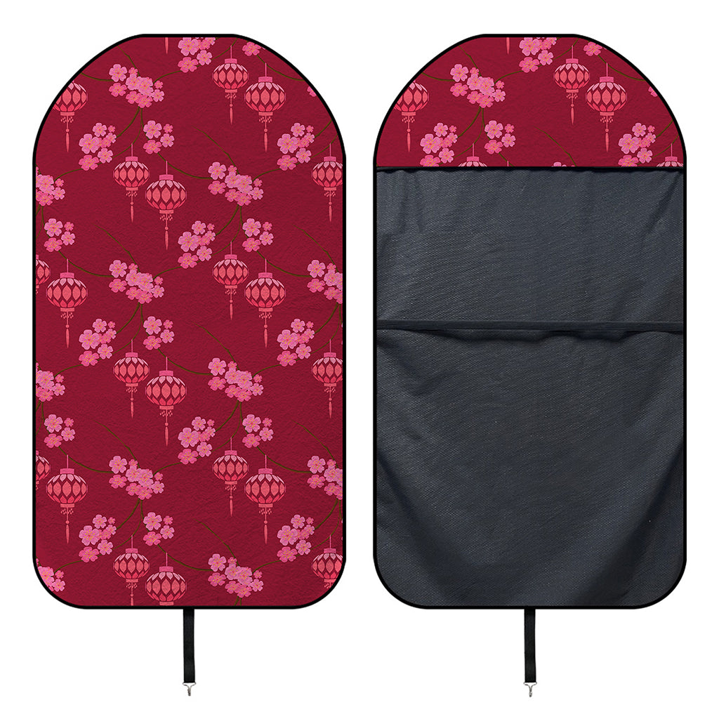 Pink Japanese Lantern Pattern Print Waterproof Car Seat Cover