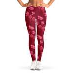 Pink Japanese Lantern Pattern Print Women's Leggings