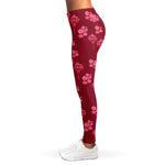 Pink Japanese Lantern Pattern Print Women's Leggings