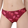 Pink Japanese Lantern Pattern Print Women's Panties