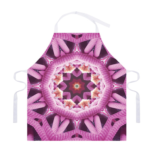 Pink Kaleidoscope Print Adjustable Apron
