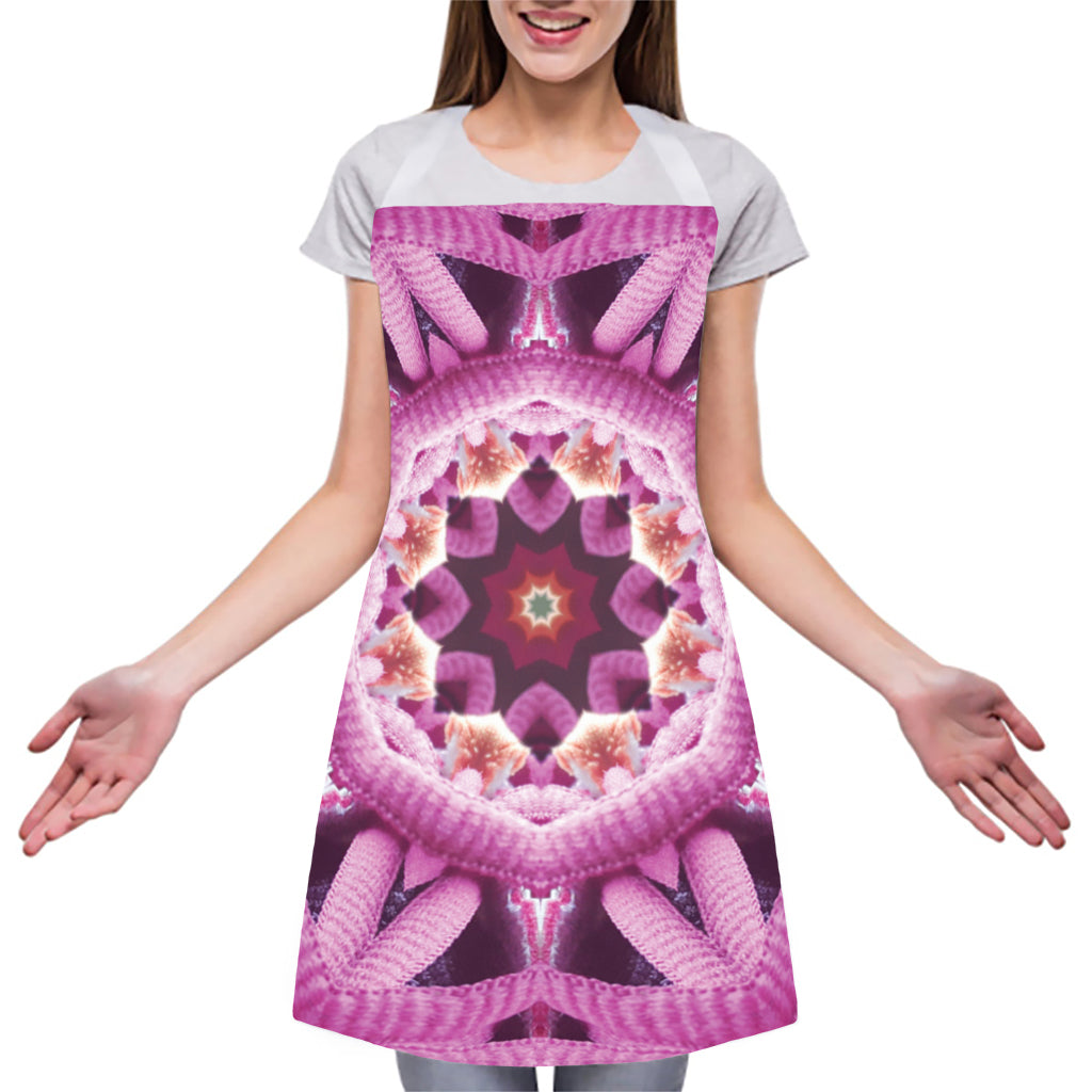 Pink Kaleidoscope Print Adjustable Apron