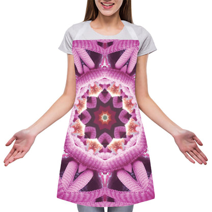 Pink Kaleidoscope Print Adjustable Apron