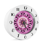 Pink Kaleidoscope Print Alarm Clock