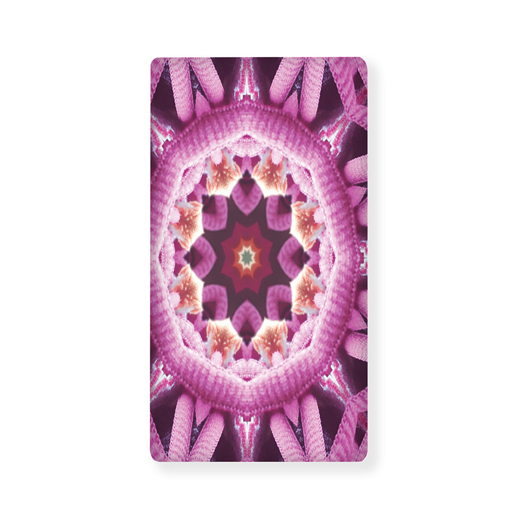 Pink Kaleidoscope Print Baby Crib Sheet