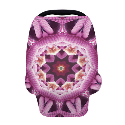 Pink Kaleidoscope Print Baby Seat Cover