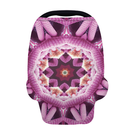 Pink Kaleidoscope Print Baby Seat Cover