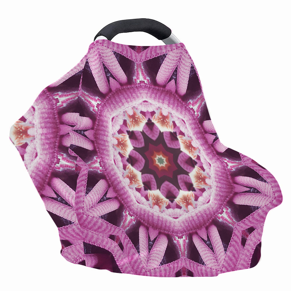 Pink Kaleidoscope Print Baby Seat Cover