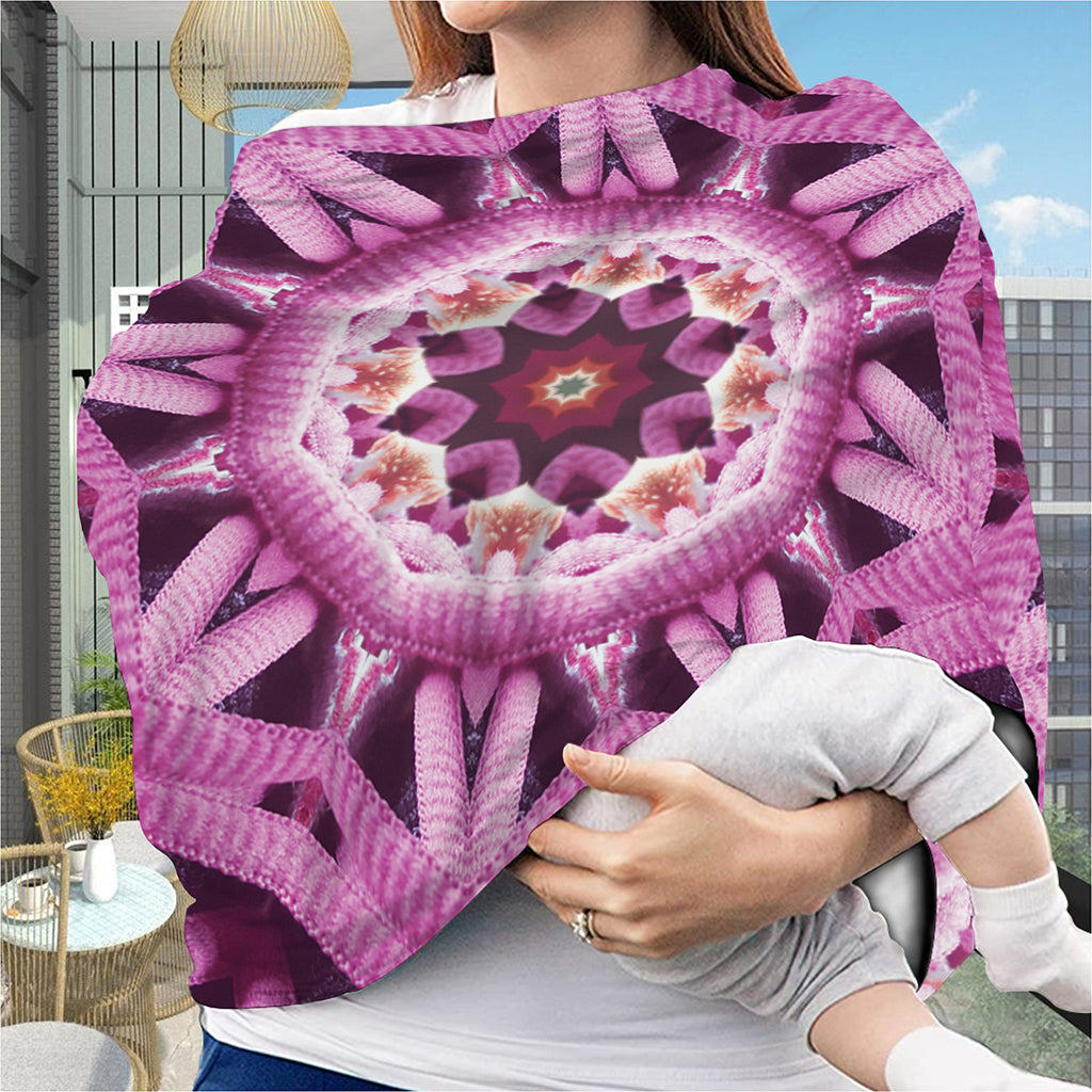 Pink Kaleidoscope Print Baby Seat Cover