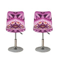 Pink Kaleidoscope Print Bar Stool Covers