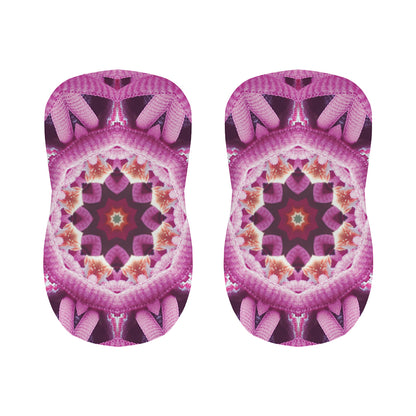 Pink Kaleidoscope Print Bar Stool Covers