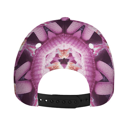 Pink Kaleidoscope Print Baseball Cap