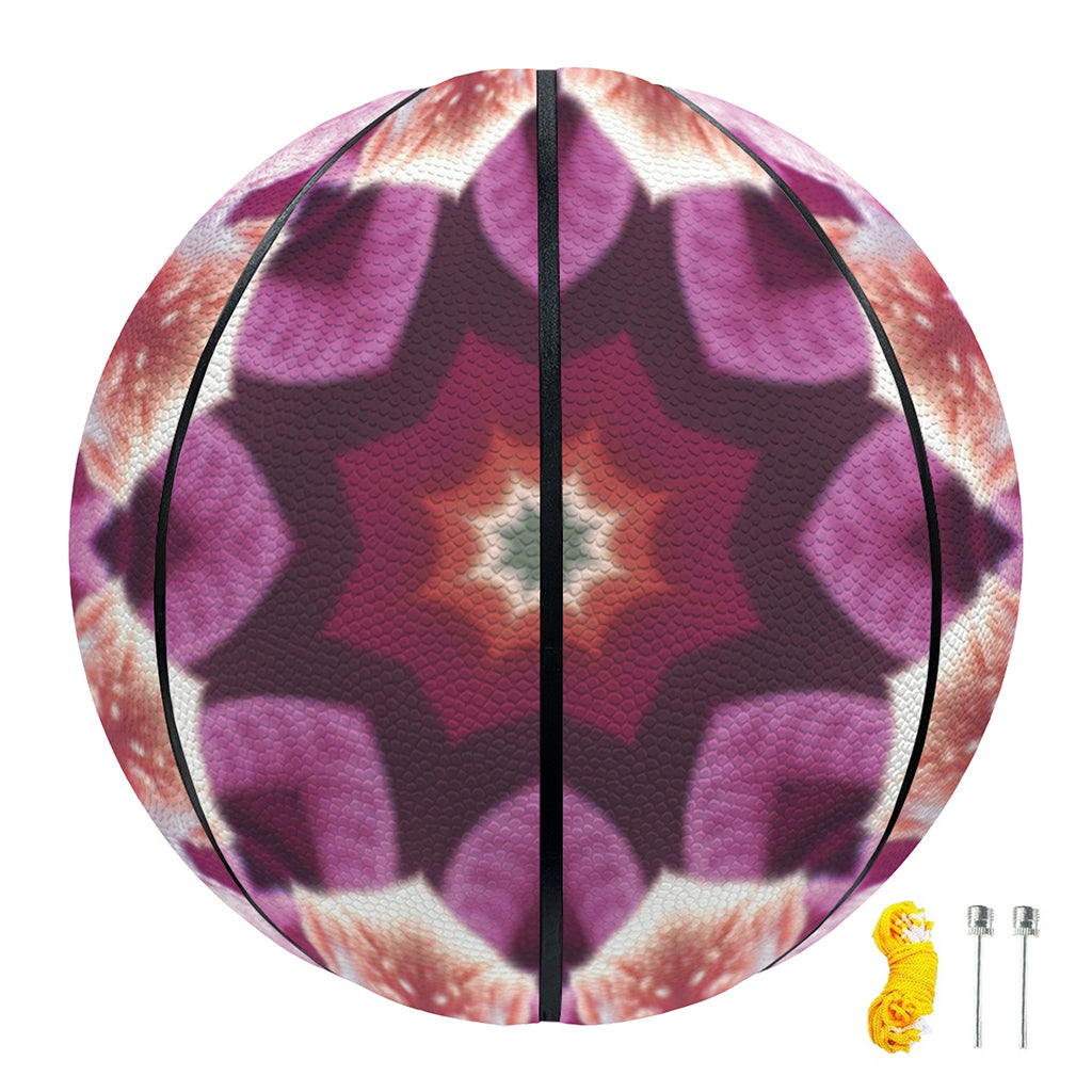 Pink Kaleidoscope Print Basketball