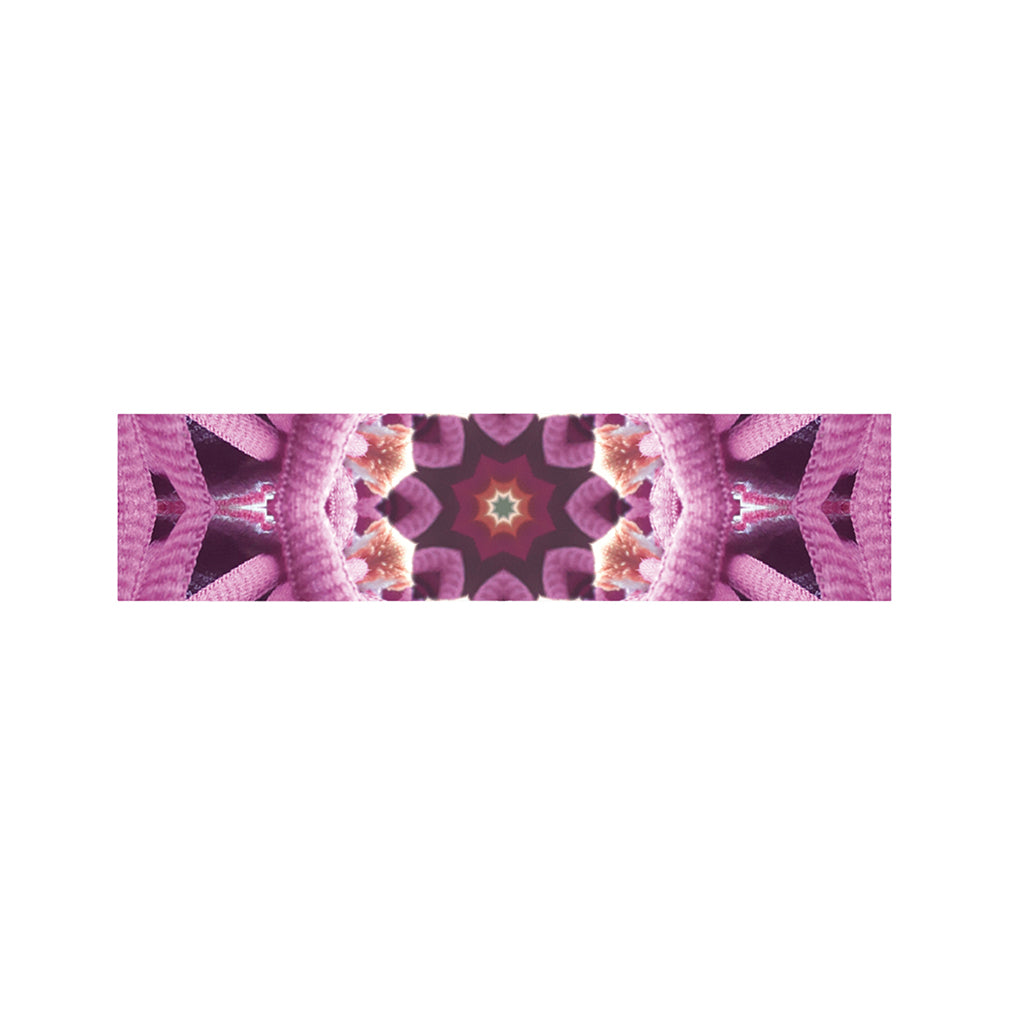 Pink Kaleidoscope Print Bed Runner