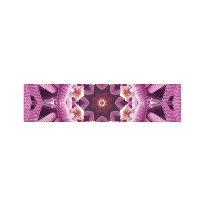 Pink Kaleidoscope Print Bed Runner