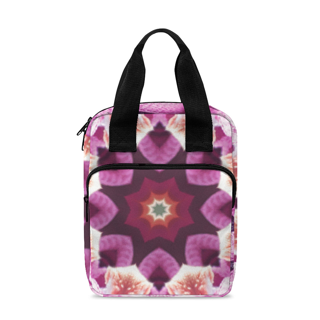 Pink Kaleidoscope Print Bible Tote Bag