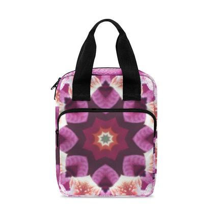 Pink Kaleidoscope Print Bible Tote Bag