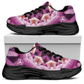 Pink Kaleidoscope Print Black Chunky Shoes