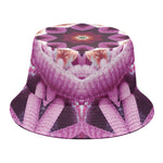 Pink Kaleidoscope Print Bucket Hat