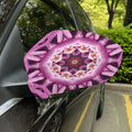 Pink Kaleidoscope Print Car Side Mirror Covers