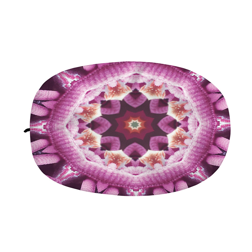 Pink Kaleidoscope Print Car Side Mirror Covers