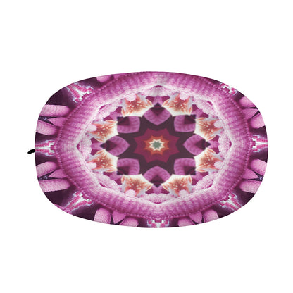 Pink Kaleidoscope Print Car Side Mirror Covers