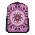 Pink Kaleidoscope Print Casual Backpack